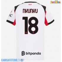 Camisa de time de futebol AC Milan Christopher Nkunku #18 Replicas 2º Equipamento Feminina 2025-26 Manga Curta